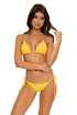 Luli Fama Playa Vibes WAVEY RUCHED BACK BRAZILIAN TIE SIDE BOTTOM